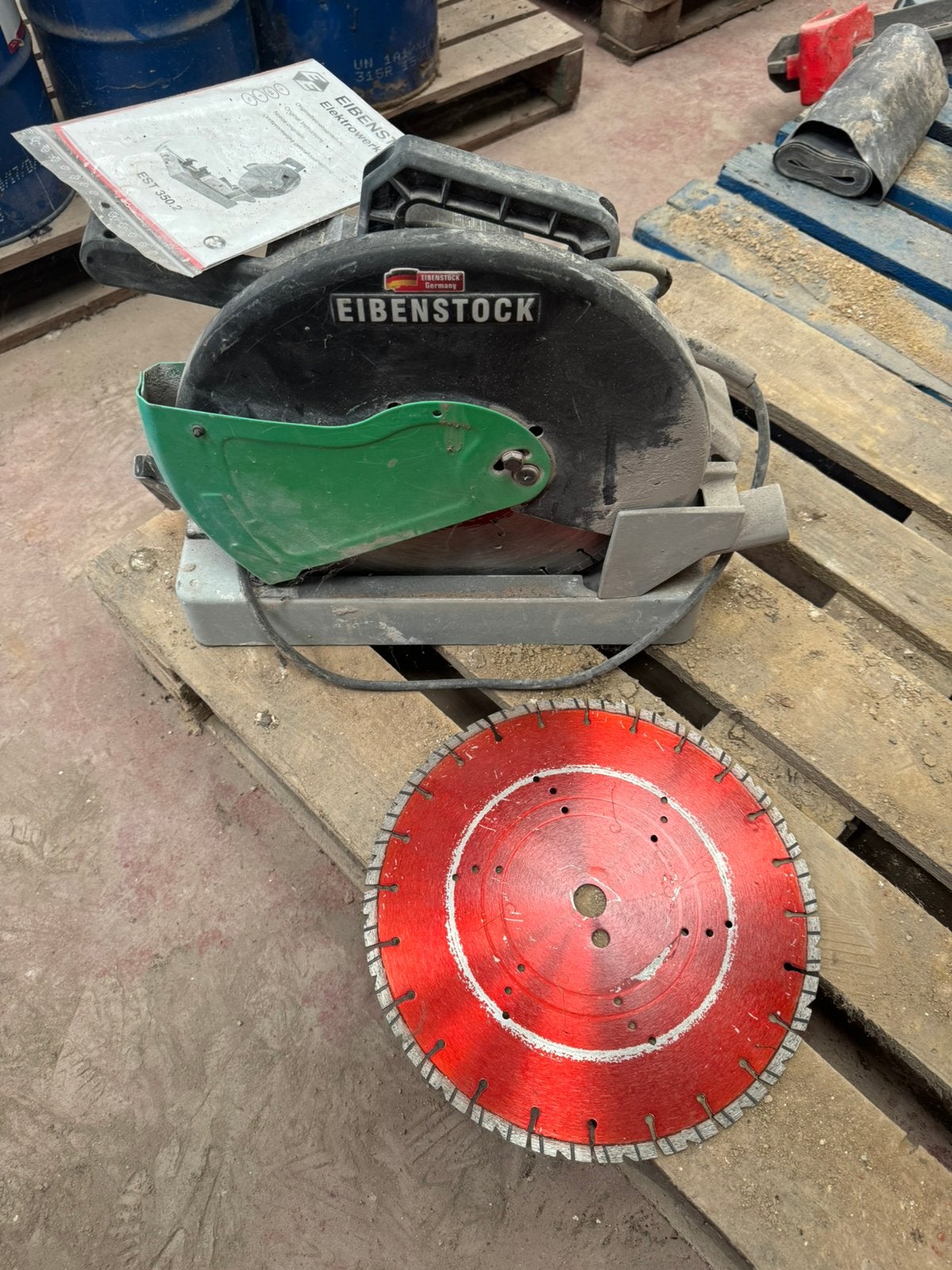 Steenzaagmachine EIBENSTOCK, Ophalen, Gebruikt