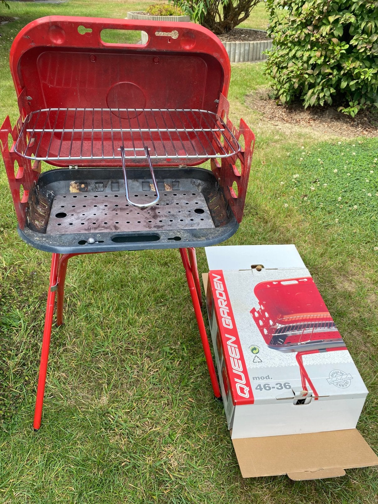 Barbecue portable à charbon Queen Garden (Sandri Garden), Enlèvement, Utilisé