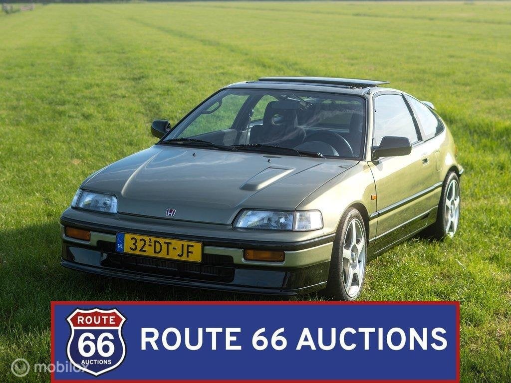 Honda CR-X | 1991 | Route 66 Auctions, Auto's, Oldtimers, Zwart, Bedrijf, Handgeschakeld, Overige carrosserie