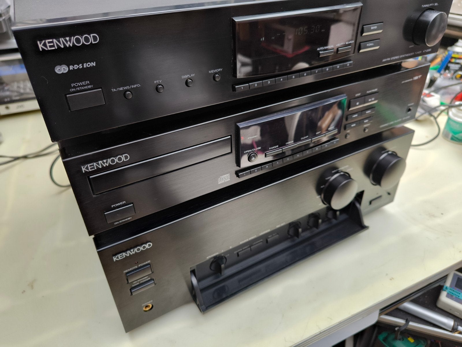 Kenwood KA-7090R + DP-2080 + KT-2080  Stereoset(1996-01), Ophalen of Verzenden, Cd-speler