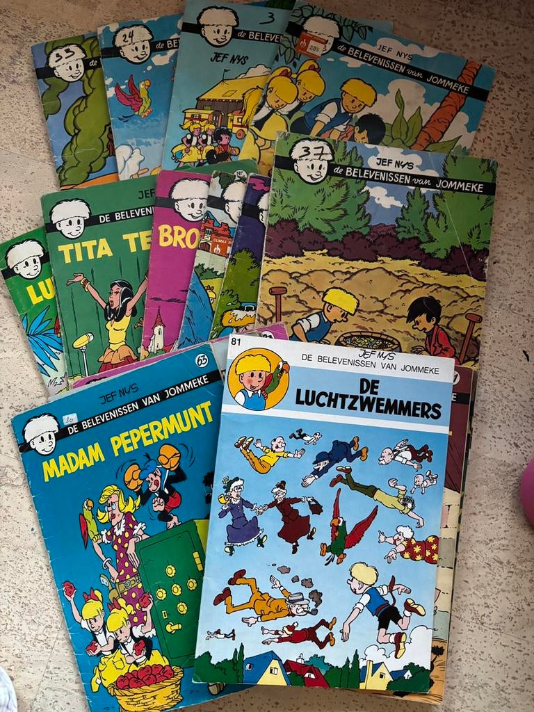 Strips Jommeke zwart-wit, Meerdere stripboeken, Ophalen of Verzenden, Gelezen