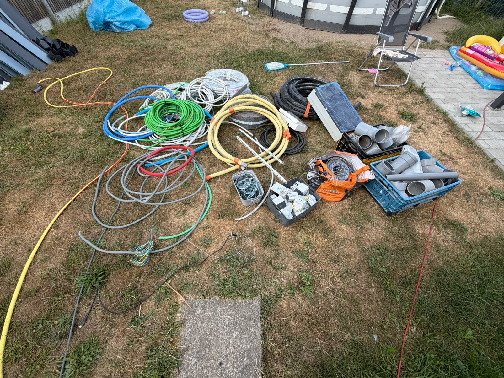 overschot verbouwing – installatiemateriaal,, Doe-het-zelf en Bouw, Ophalen, Hebd, Heejheeh, Zbzn