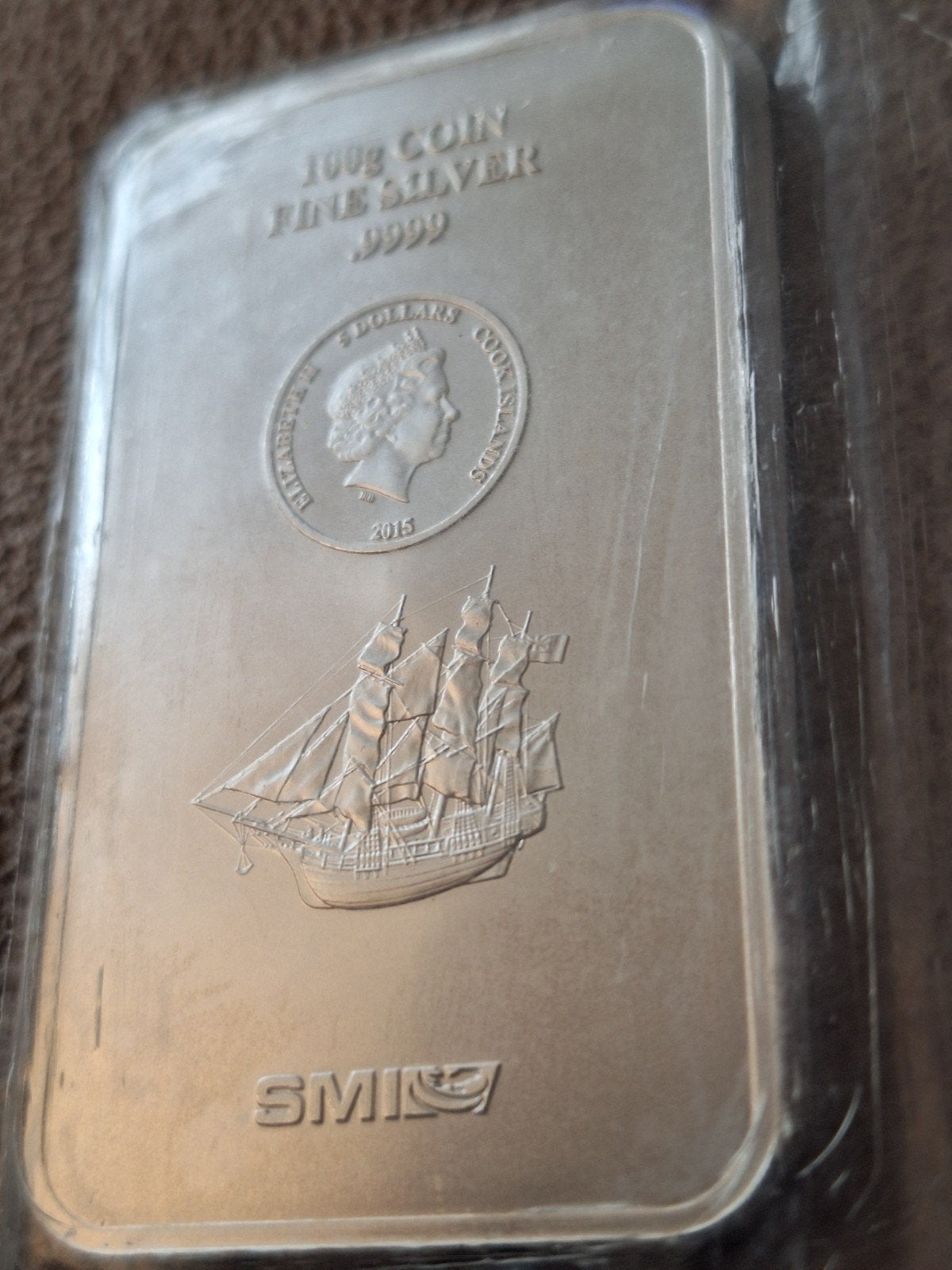 Cook Islands 100g (.9999 Fijn Zilver), Postzegels en Munten, Ophalen of Verzenden, Zilver