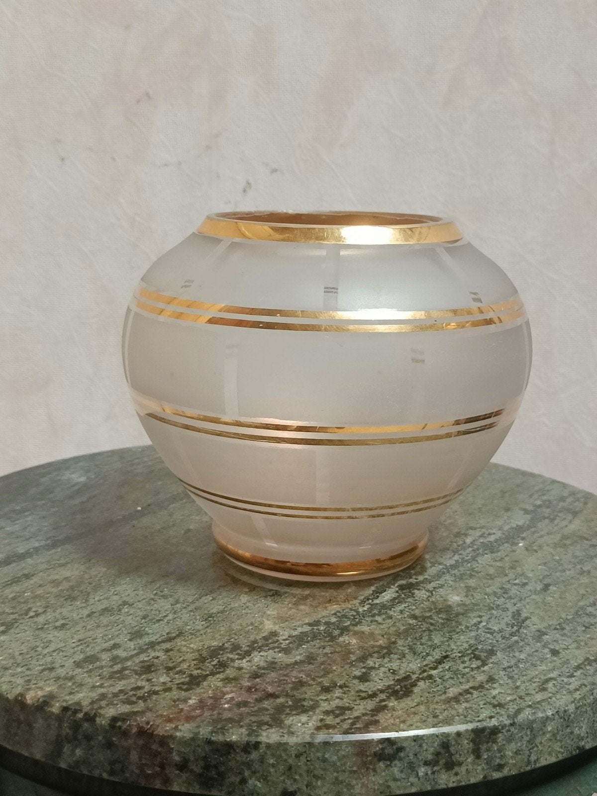Vintage vaas van Booms glas jaren 30, Ophalen of Verzenden