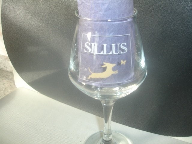 Bierglas Sillus, brij. Caracole, Ophalen of Verzenden, Zo goed als nieuw, Glas of Glazen, Overige merken