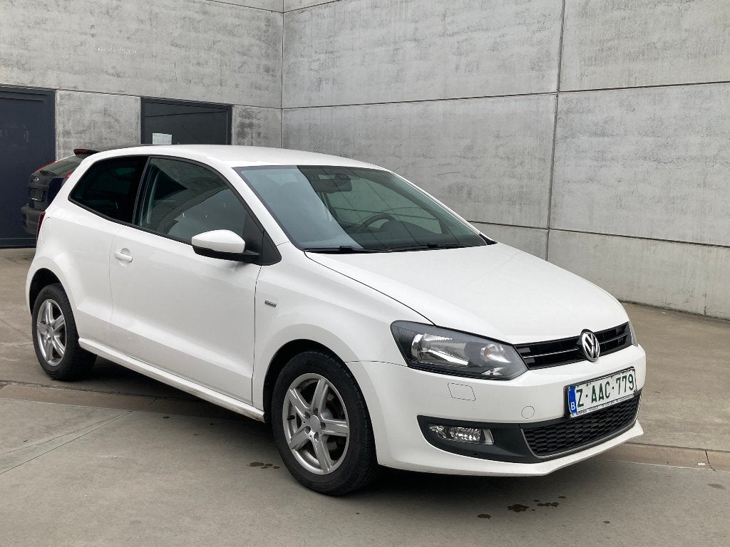 Volkswagen Polo 1.2 benzine 2013 met 107000km*airco*garantie, Auto's, Euro 5, Stof, Wit, Bedrijf