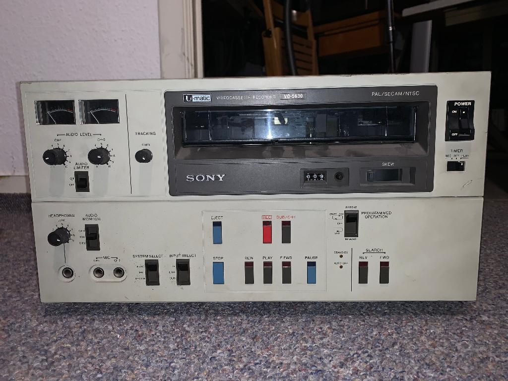 SONY VO-5630 U-MATIC Speler, Audio, Tv en Foto, Videospelers, Ophalen, Overige typen