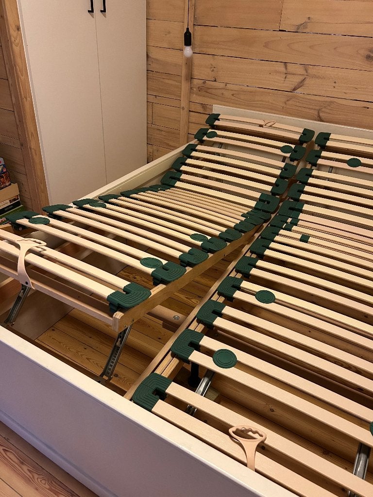 Lattenbodem, Ophalen, Zo goed als nieuw, Bedbodem, 200 cm