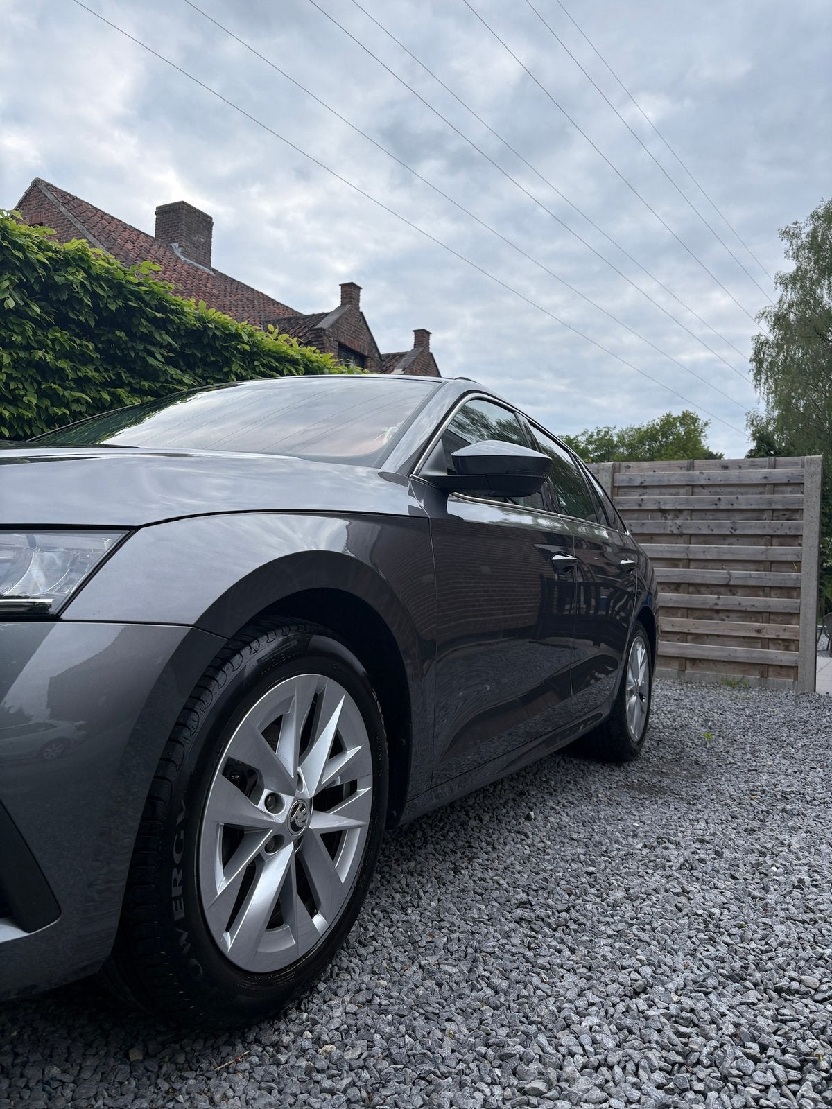 Skoda octavia Combi ambition DSG, Auto's, Stof, 4 cilinders, Dealer onderhouden, Zilver of Grijs