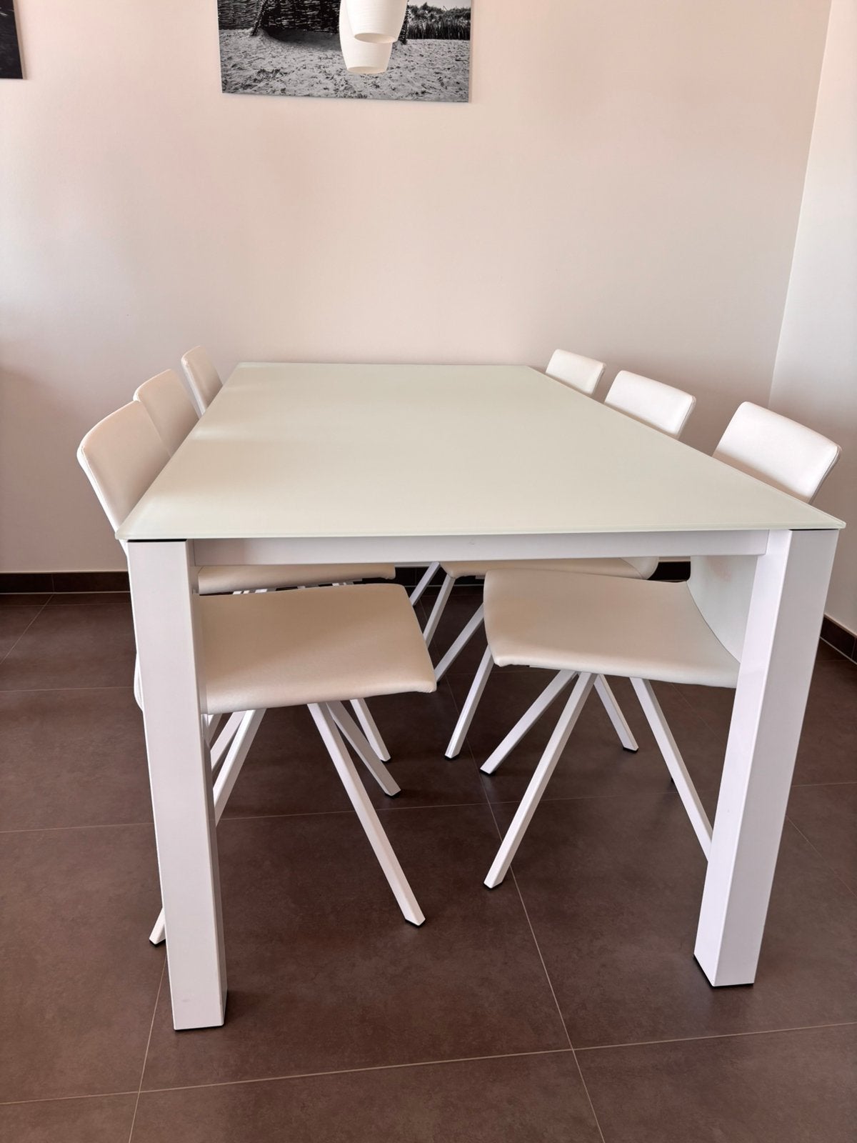 Tafel met 6 stoelen, Huis en Inrichting, Ophalen, Zo goed als nieuw