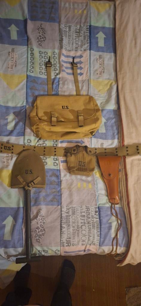 Wo2 Replica USA Helm, Holster etc.., Verzamelen, Militaria | Tweede Wereldoorlog, Ophalen, Landmacht, Overige typen