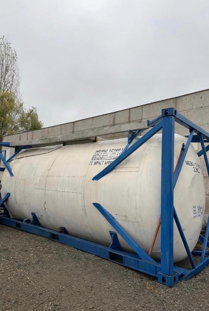 Tank container RVS, Enlèvement