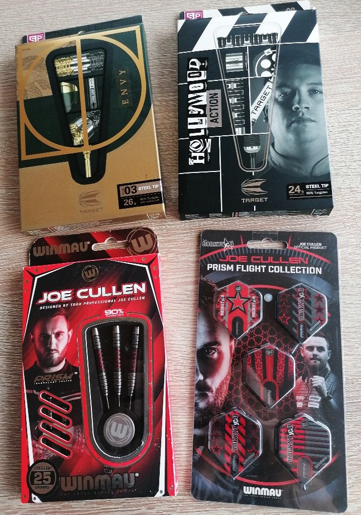 Target Dobey ,Target Cult Envy 03 & Winmau Cullen., Sport en Fitness, Ophalen of Verzenden, Nieuw, Pijlen