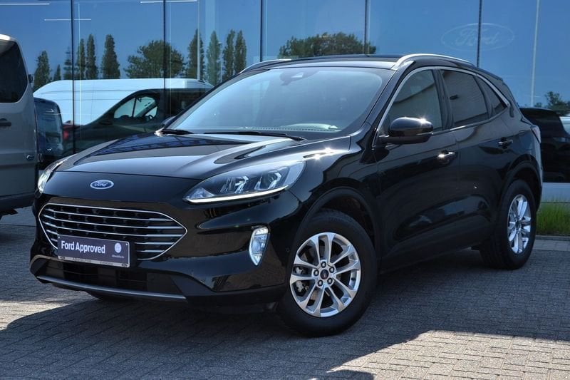 Ford Kuga Titanium 2.5i FHEV, Stof, Gebruikt, Zwart, 4 cilinders