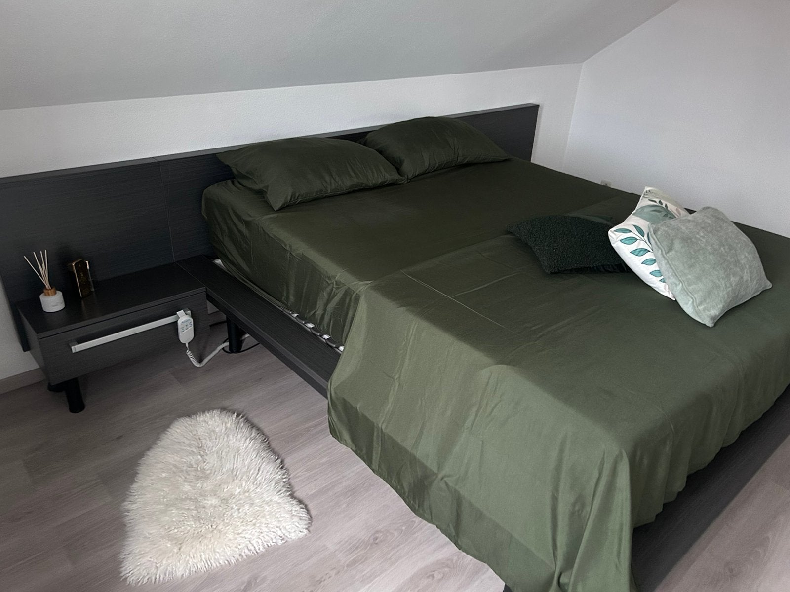 Bed 180 x 200, Brun, Enlèvement, Utilisé, 180 cm