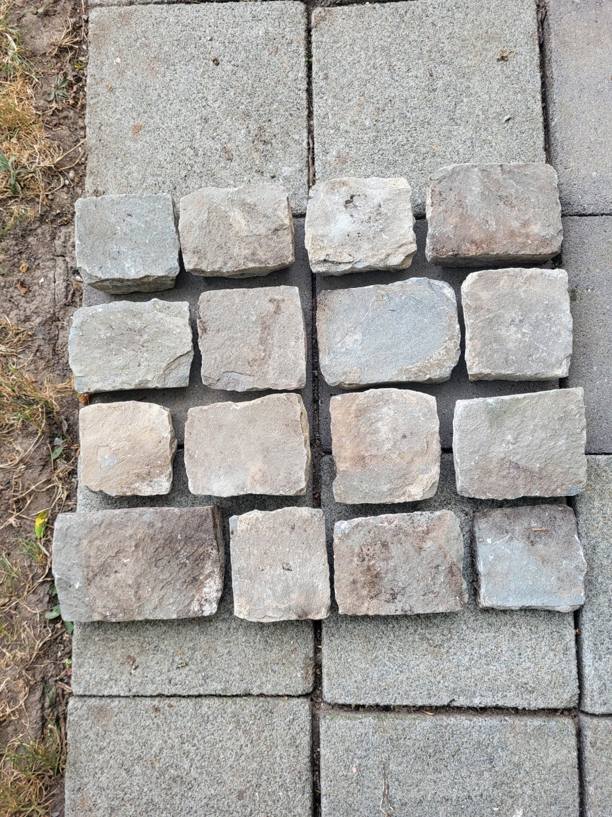 Mooie partij natuursteen kasseien / platines (ca. 15-16 m² ), Enlèvement