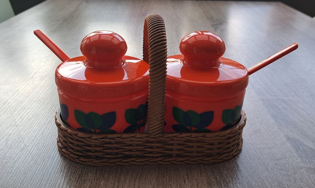 Vintage jampotten Emsa, Verzamelen, Retro, Ophalen, Huis en Inrichting