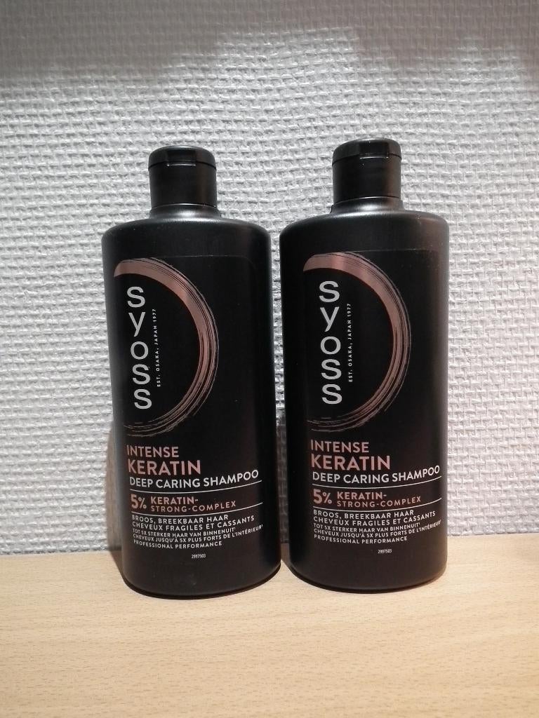 Shampooing intense Kératine Deep Caring Syoss (2 x 440 ml), Envoi, Neuf, Shampoing ou Démêlant