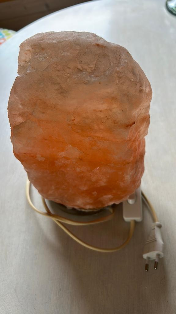 Zoutsteen lamp, Ophalen