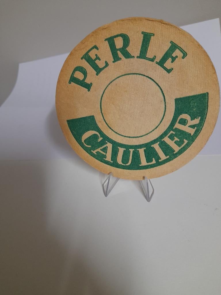 Oud bierviltje perle caulier dikte 5 cm, Ophalen of Verzenden