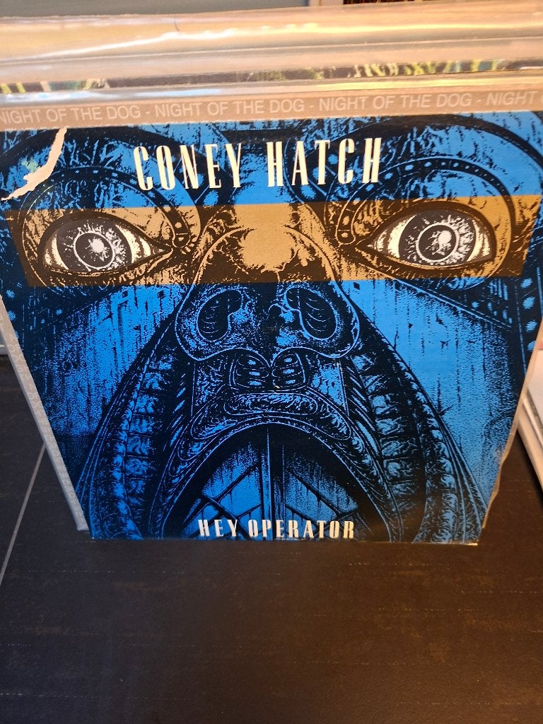 12" - coney hatch - hey operator - bak 5, Gebruikt, Fotohoes, Ophalen of Verzenden, Hardrock