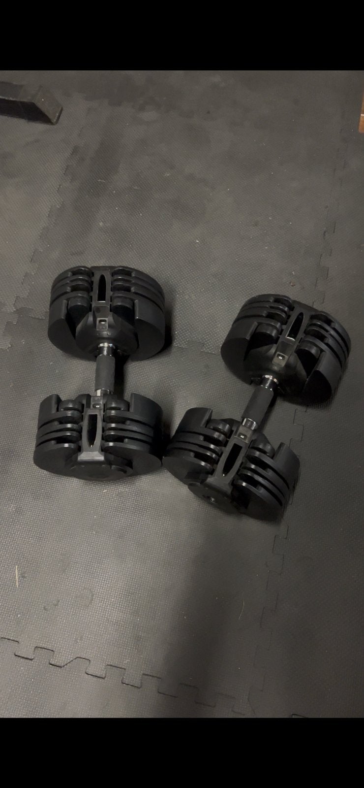 Verstelbare dumbell’s 20kg, Sports & Fitness, Enlèvement, Utilisé, Haltère