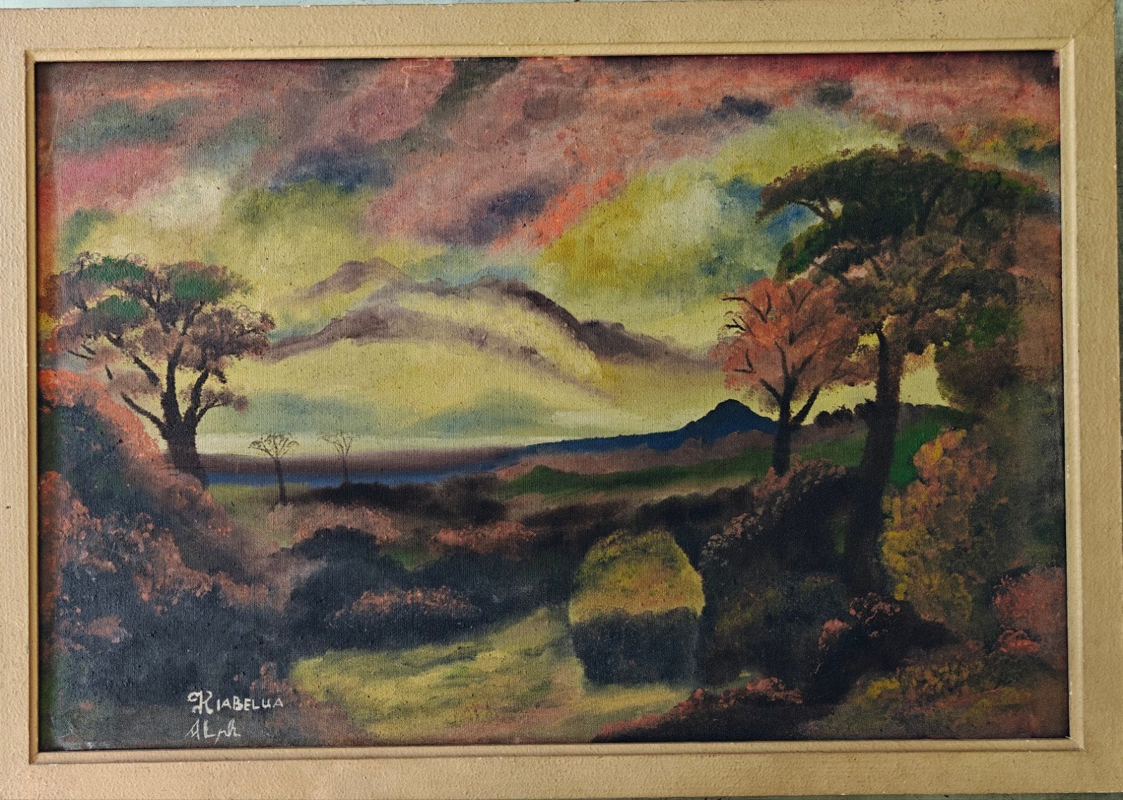 Alphonse Kiabelua, 60 cm x 40 cm, Enlèvement ou Envoi
