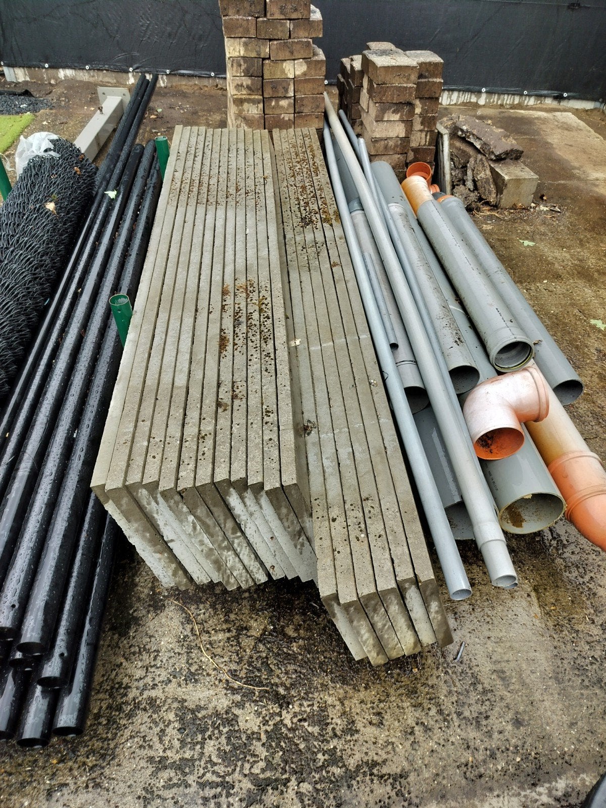 Betonplaat en plaathouders, Enlèvement
