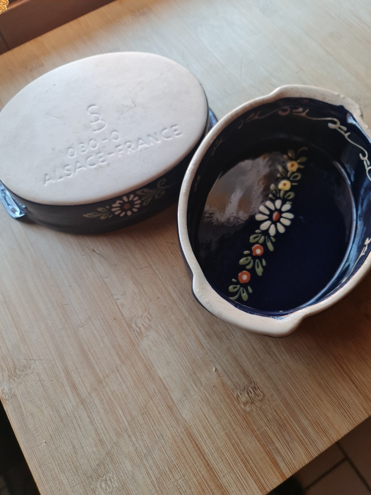 plat terre cuite véritable d'alsace, Enlèvement