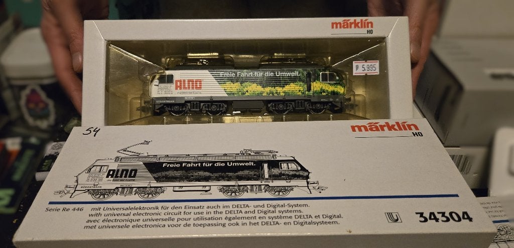 Locomotive Marklin Serie Re 446 - 34304 Alno, Analogique, Enlèvement ou Envoi, Courant alternatif, Comme neuf