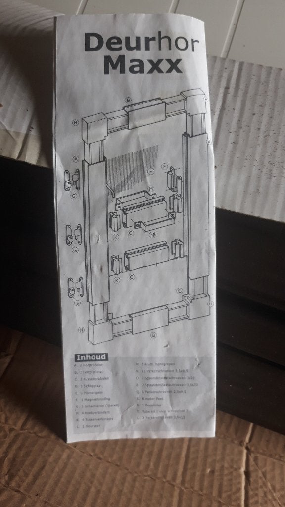 Bruynzeel Hordeur/deurhor Maxx, Ophalen, 80 tot 100 cm, Hordeur, Zo goed als nieuw