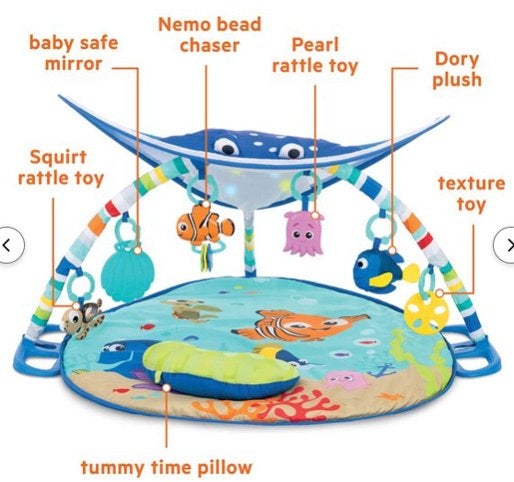 Disney baby mr. ray ocean lights activity gym (muziek/licht), Kinderen en Baby's, Speelgoed | Speelkleden, Ophalen, Gebruikt
