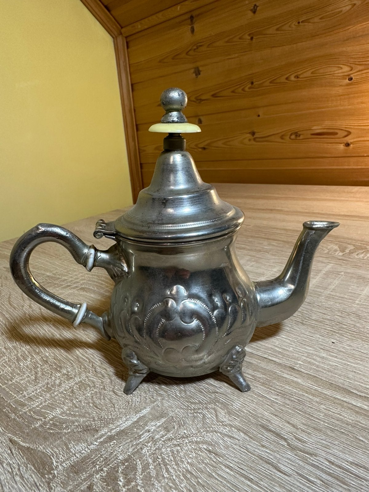 Zilveren antieke Marrokkaanse Theepot Theiere Moulay Hassan, Enlèvement ou Envoi, Argent