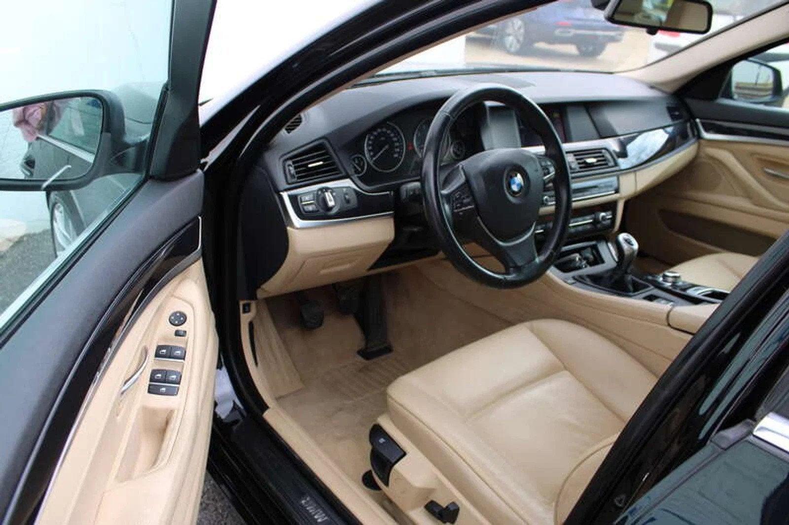 BMW 5 Serie 523 Touring 523i Leder/Cruise 2 JAAR garantie!, Cuir, Euro 5, Beige, Entreprise