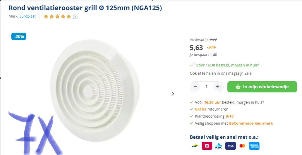 ventilatie, Doe-het-zelf en Bouw, Ophalen, Nieuw, Ventilator en Afzuiger