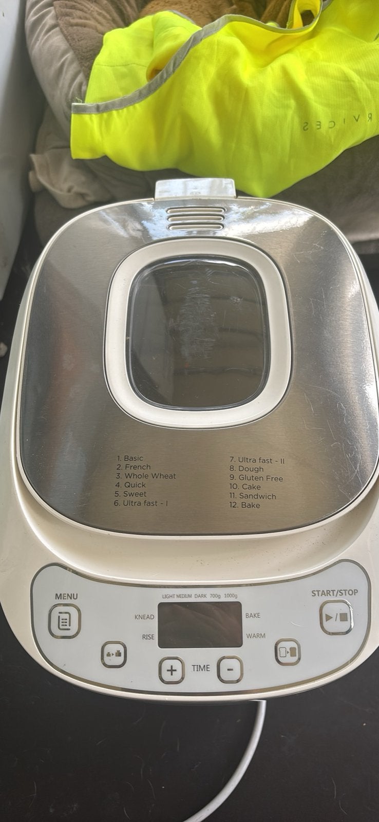 Broodmachine + snijmachine voor brood, Elektronische apparatuur, Broodbakmachines, Ophalen, Gebruikt, Met timer, Kijkvenster