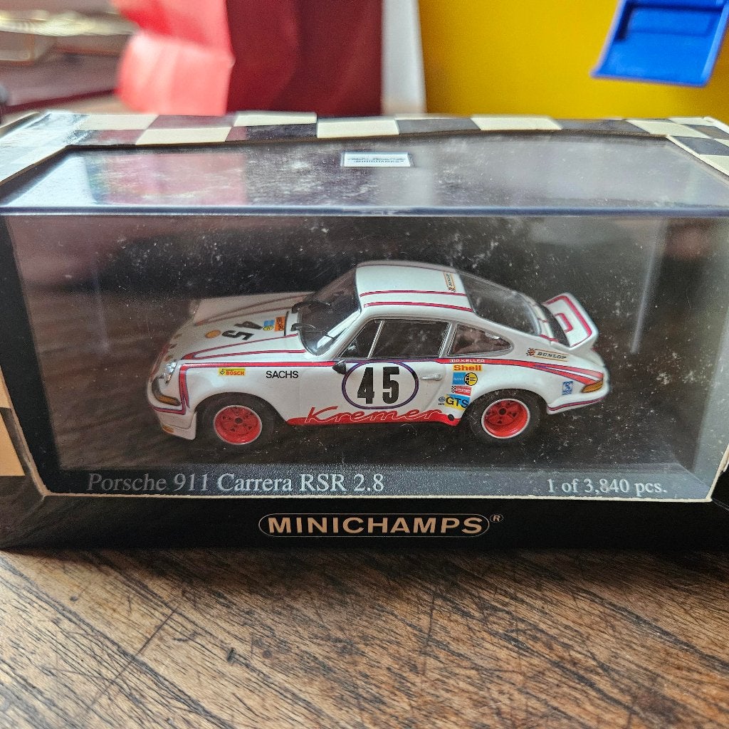 Minichamps Porsche 911 Carrera RSR 2,8 Le Mans 1973 1/43, Enlèvement ou Envoi, Neuf, Voiture, MiniChamps