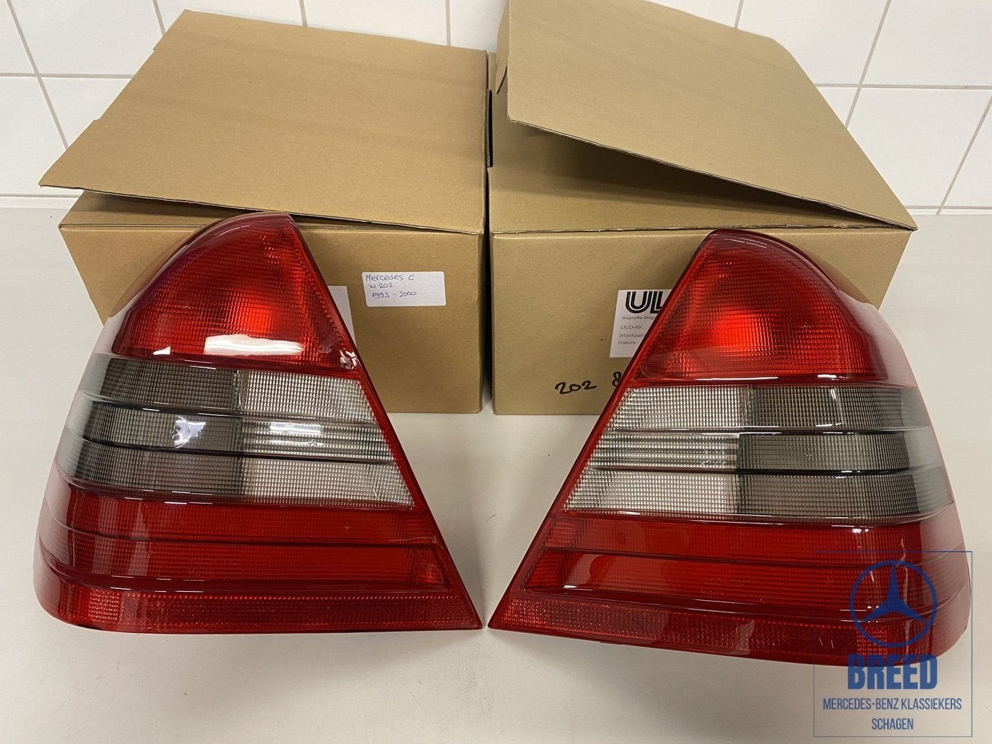 NOS achterlichtglas L+R ULO voor Mercedes-Benz W202 Elegance, -, Nieuw, Ophalen of Verzenden, -