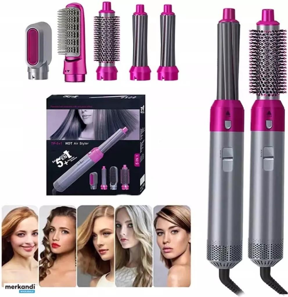 5-in-1 Hair Styler Set – Föhn, Krultang & Stijlborstel, Ophalen, Nieuw, Haardroger