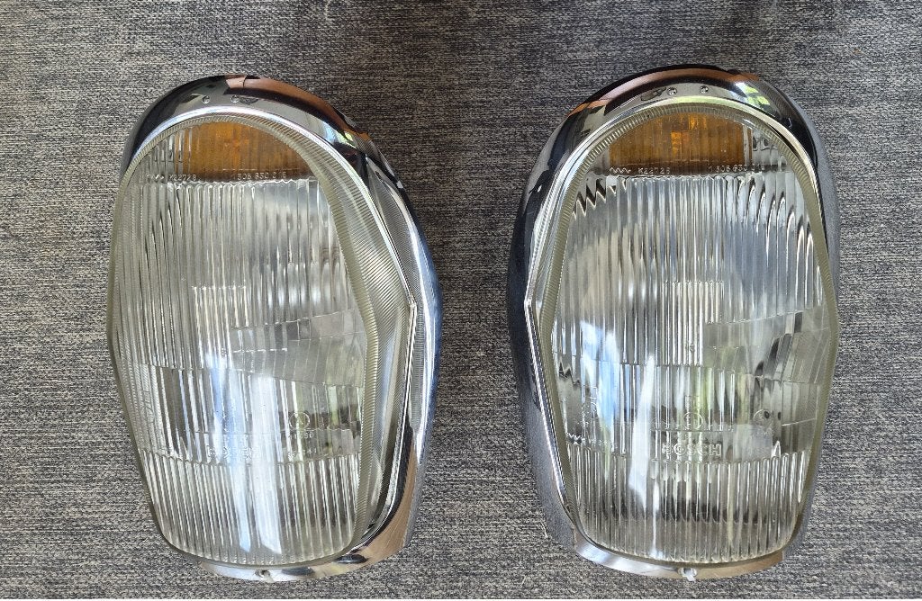 Set Europees model koplampen 1959-1971 Mercedes oldtimer, Ophalen of Verzenden, Gebruikt, Mercedes-Benz