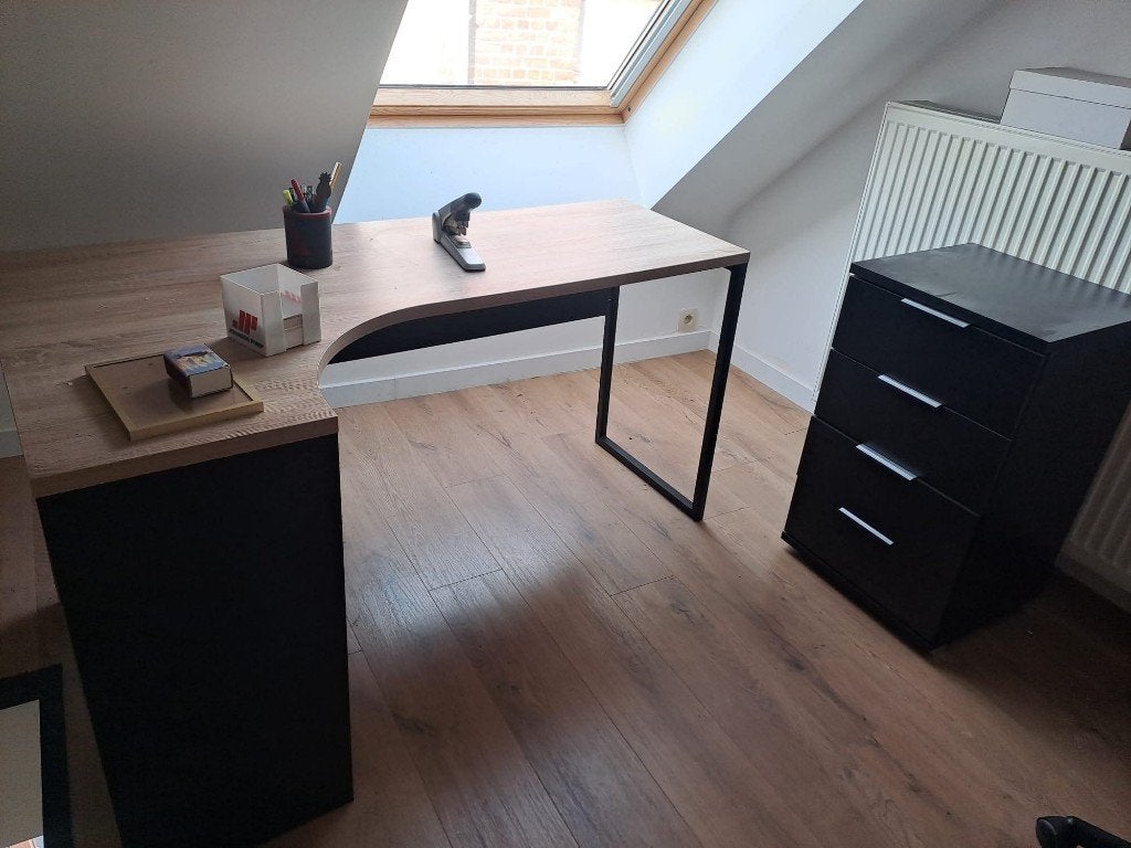 Bureau, Neuf, 81 cm, Brun, 145 cm