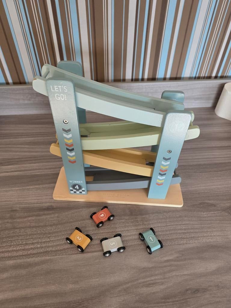 Little Dutch Rollerbaan Cars FSC, een houten speelgoedbaan i, Ophalen