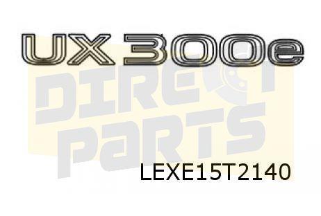 Lexus UX (3/19-) embleem tekst "UX300e" achterzijde Originee, -, Verzenden, -, Nieuw