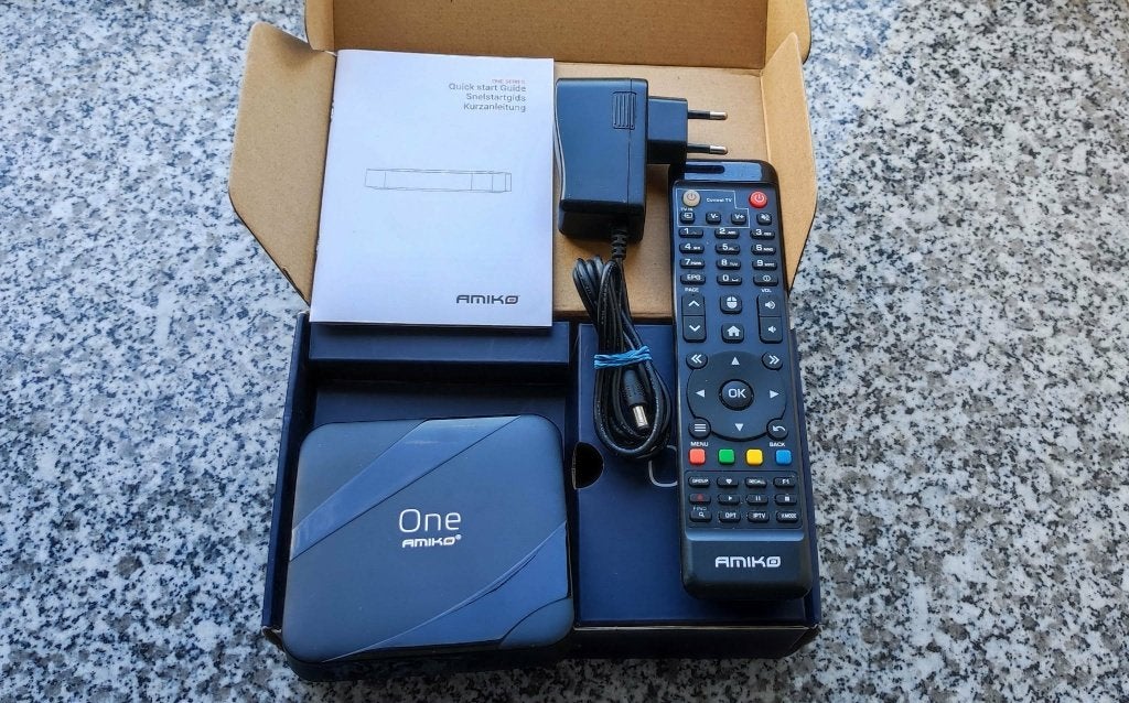 Amiko One JUSQU'À 4K, TV, Hi-fi & Vidéo, Enlèvement, Comme neuf, Audio optique, Moins de 500 GB