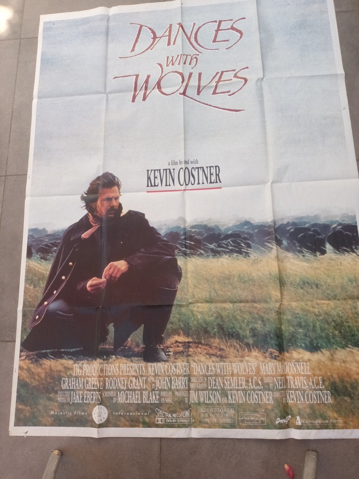 filmposter Dances with wolves, Verzamelen, Posters, Ophalen of Verzenden