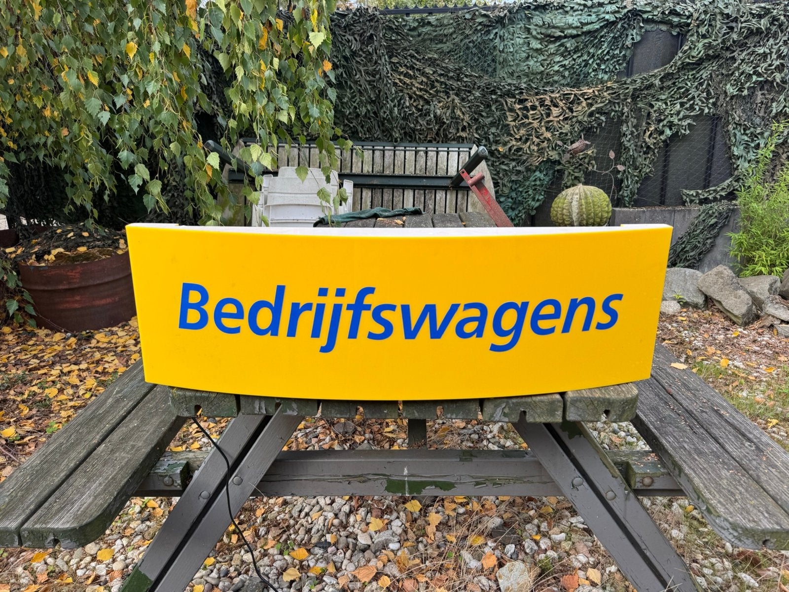 Bedrijfswagens reclame lichtbak, Verzamelen, Ophalen, Gebruikt, ., Lichtbak of (neon) lamp