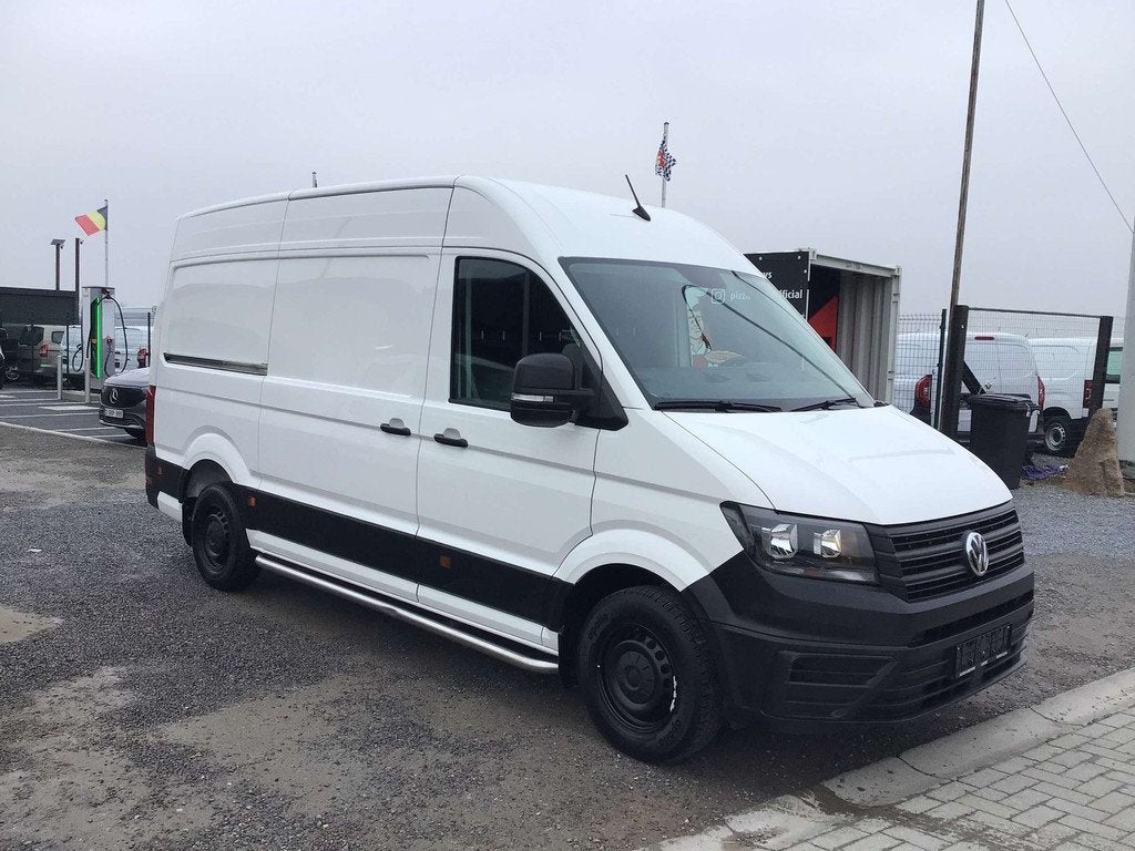 Volkswagen Crafter l3h3 140pk 2024 56000km 26950e ex, Autos, Autres modèles, Euro 6, Entreprise, 3 places