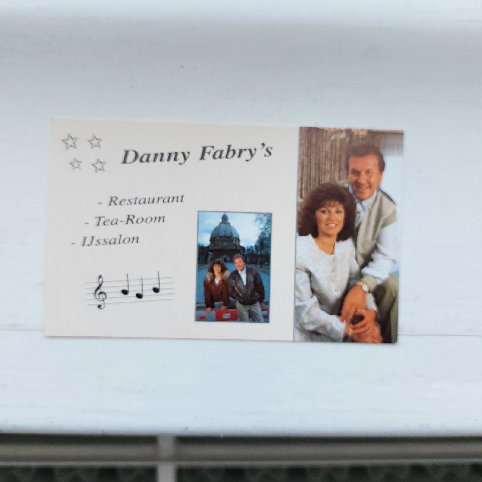 publi-kaartje Danny Fabry's restaurant, Ophalen of Verzenden