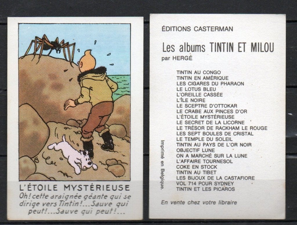Tintin. Hergé. Chromo  - L'étoile mystérieuse, Enlèvement