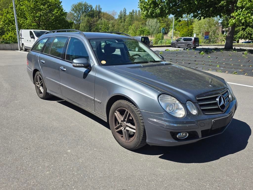 Mercedes E220CDI Break - 2007 - Automaat, Autos, Mercedes-Benz, Cuir, Argent ou Gris, Achat, Noir